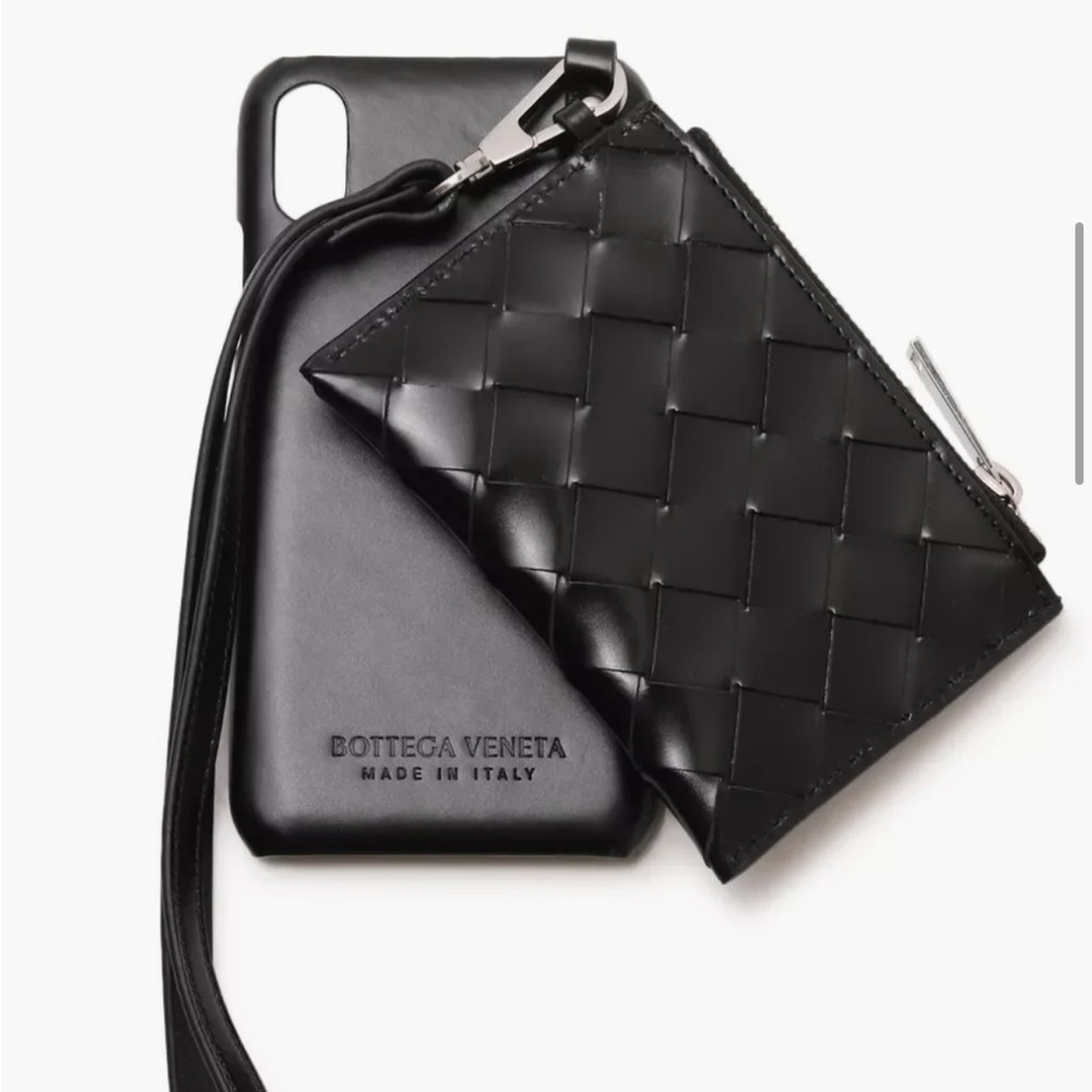 Bottega Veneta Black Intrecciato Card Holder only